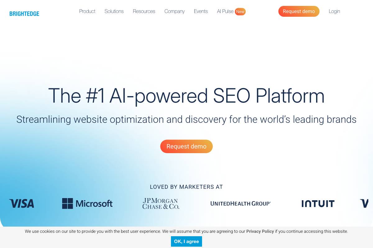 4. BrightEdge AI Catalyst — Best for Fortune 500 Enterprise Needs