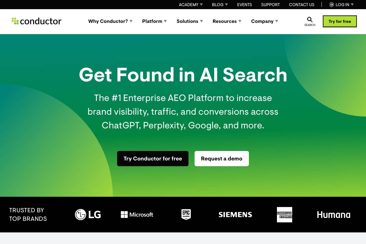 5. Conductor Intelligence — Best for Mid-Market Content Intelligence