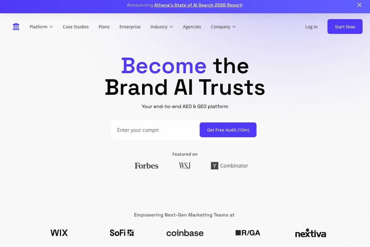 8. AthenaHQ — Best for E-commerce AI Visibility + Revenue Attribution